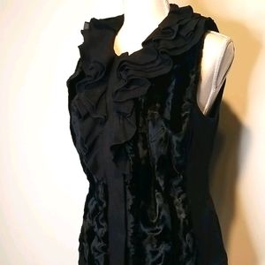 Alfani Faux Fur ruffle vest